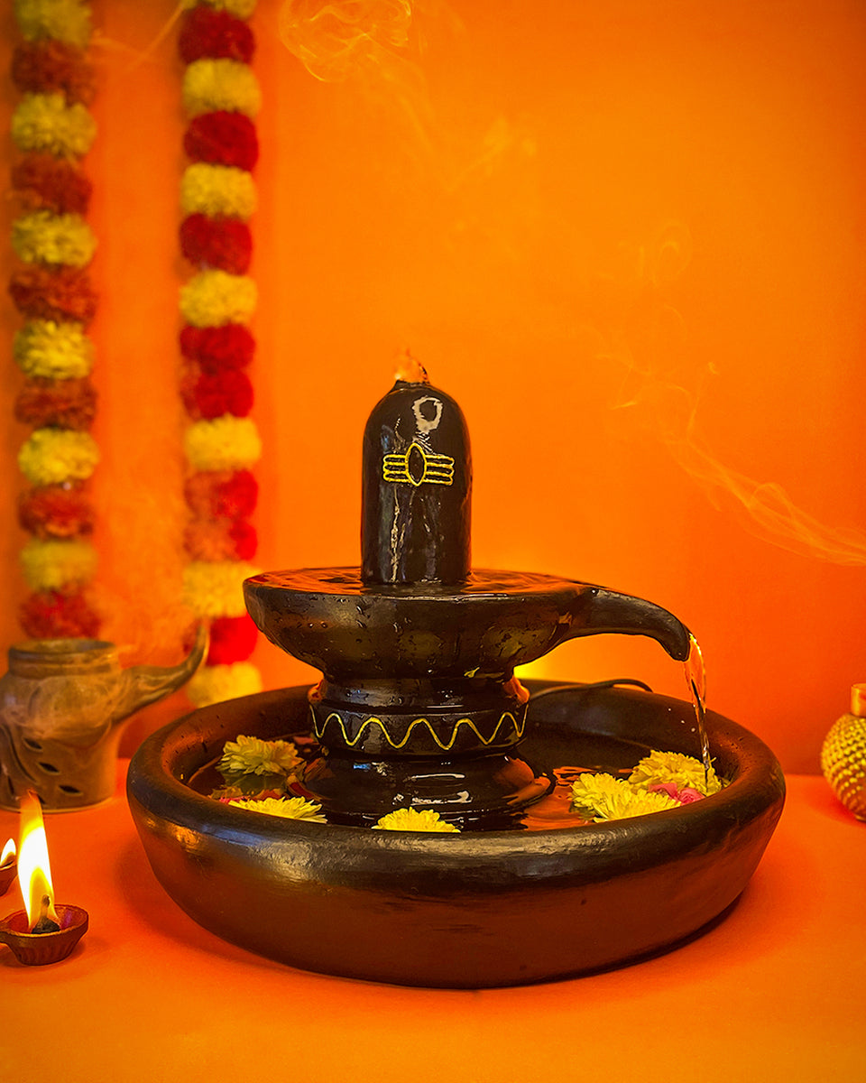 Lingam Water Fountain Divine indoor fountain Greymode